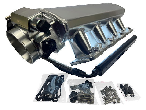 LS Low Profile Metal Fabricated Intake Manifold DBC LS1 LS2 LS6 92mm 102mm Cathedral - Parts Agent