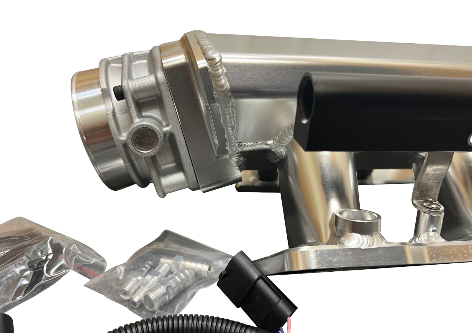 LS Low Profile Metal Fabricated Intake Manifold DBW LS1 LS2 LS6 92mm Cathedral - Parts Agent