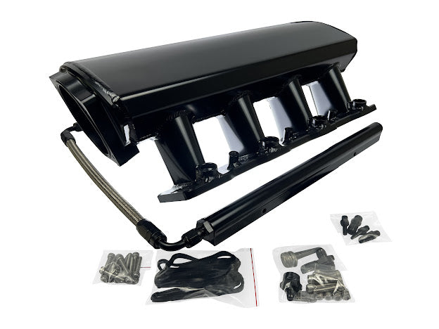 LS Low Profile Metal Fabricated Intake Manifold LS1 LS2 LS6 92mm 102mm Cathedral - Parts Agent