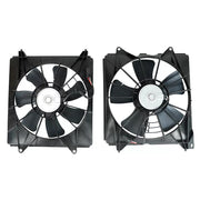 Left Right Fit Honda Accord 2008-2012 2.4L AC Radiator Condenser Cooling Fan Set - Parts Agent
