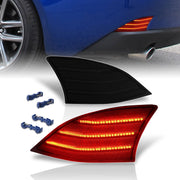 Lexus IS200t IS250 IS300 IS350 2014-2020 Rear Red LED Reflector Lights Smoke Len - Parts Agent