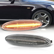 Lexus IS250 IS350 2006-2013 / SC430 2006-2010 / ES350 2006-2009 Front Amber Sequential LED Side Marker Lights Clear Len - Parts Agent