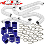 Lexus IS300 2001-2005 Bolt-On Aluminum Polished Piping Kit + Blue Couplers - Parts Agent