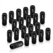 M12 x 1.25 Aluminum Closed Lug Nuts Black (20 Piece) - Parts Agent