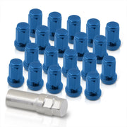 M12 x 1.25 OEM Style Steel Lug Nuts Blue (20 Piece) - Parts Agent