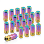 M12 x 1.5 Aluminum Closed Lug Nuts Neo Chrome (20 Piece) - Parts Agent
