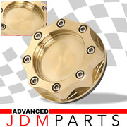 Mazda Aluminum Octogon Screw Style Oil Cap 24K Gold - Parts Agent