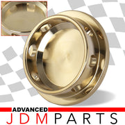 Mazda Aluminum Round Circle Hole Style Oil Cap 24K Gold - Parts Agent