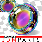 Mazda Aluminum Round Circle Hole Style Oil Cap Neo Chrome - Parts Agent