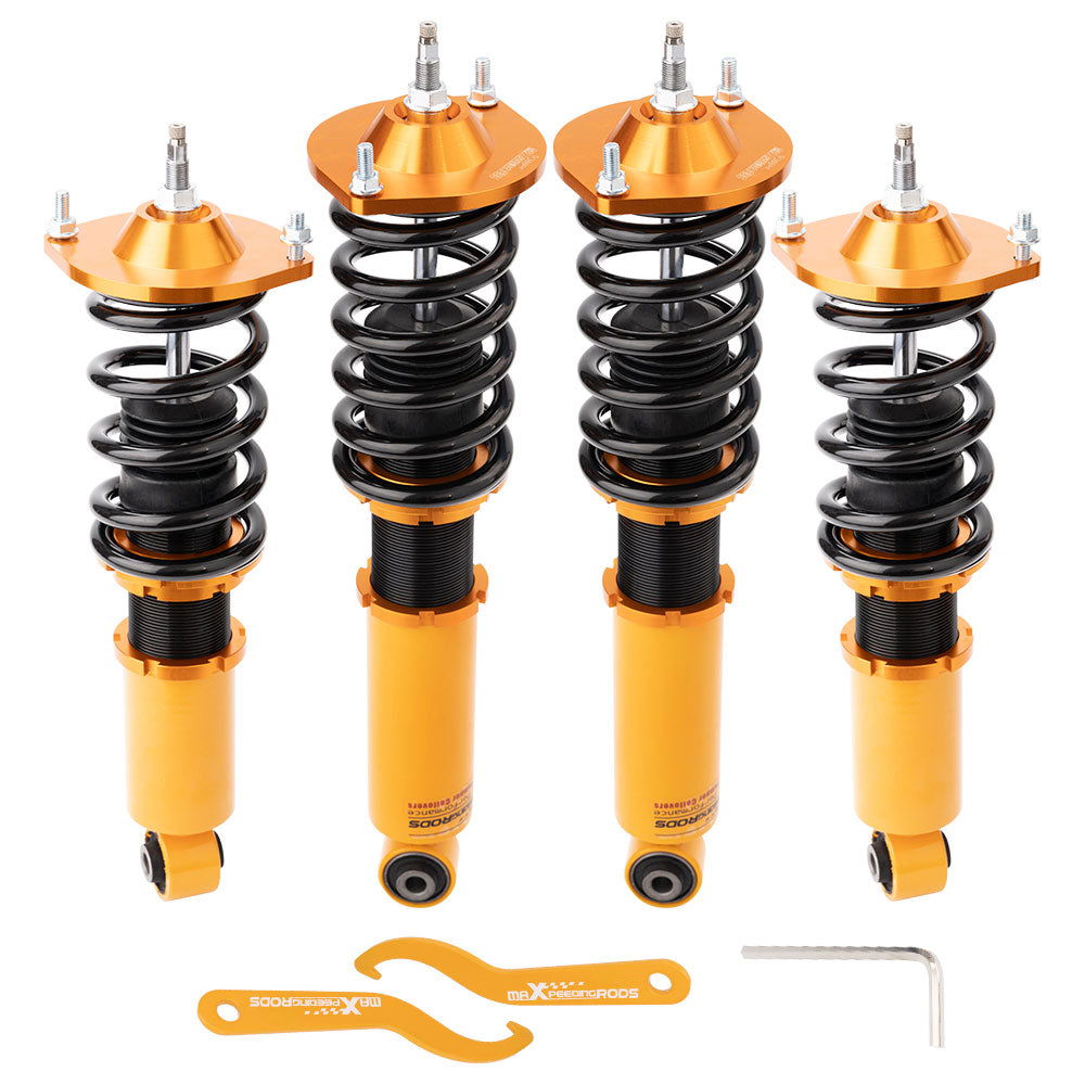 Mazda Miata Base Convertible 2D 1999-2005 Adj. Damper Golden Coilovers Struts suspension kit lowering kit - Parts Agent