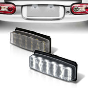 Mazda Miata MX-5 2006-2015 White SMD LED License Plate Lights Clear Len - Parts Agent