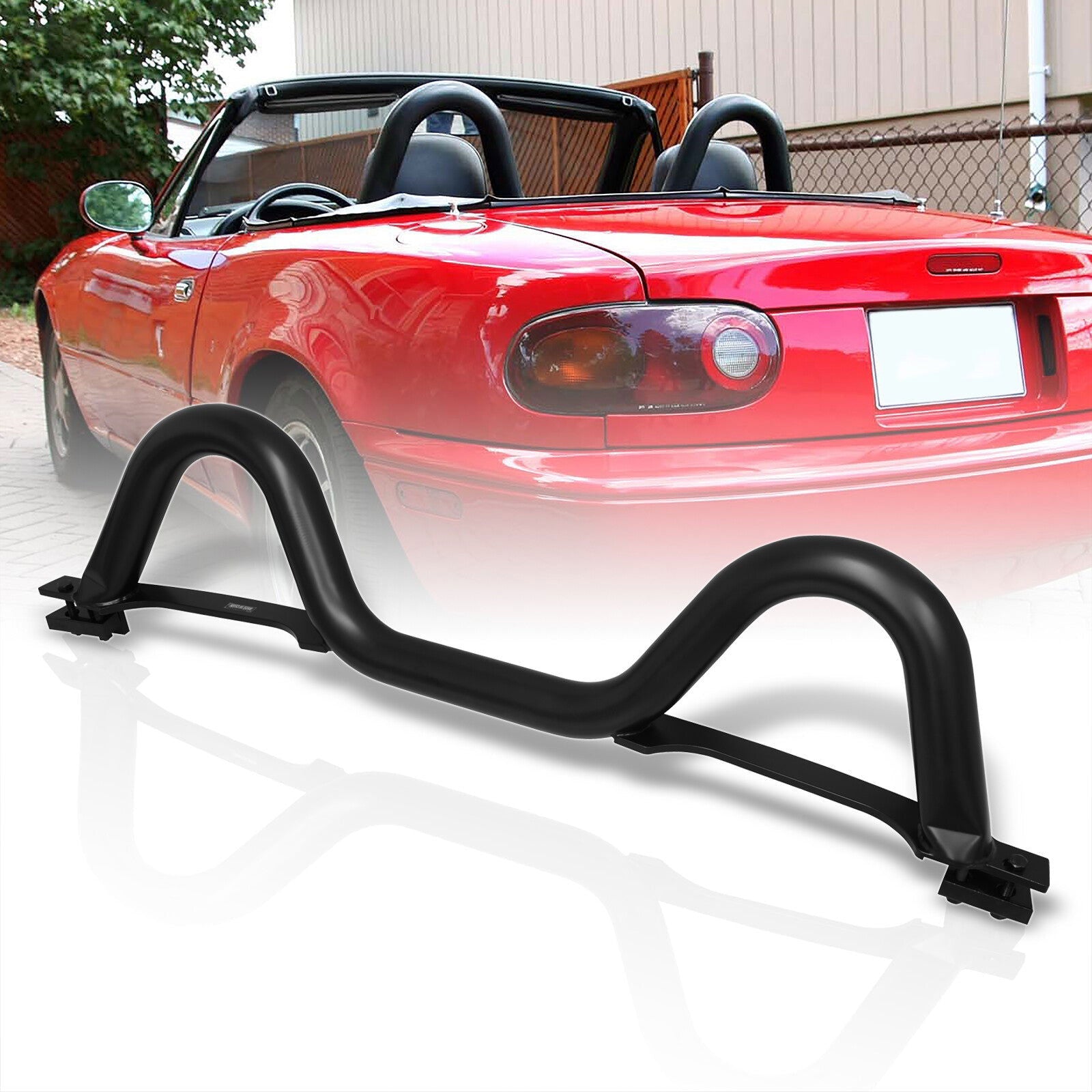 Mazda Miata MX5 1989-2005 Style Roll Bar Black - Parts Agent