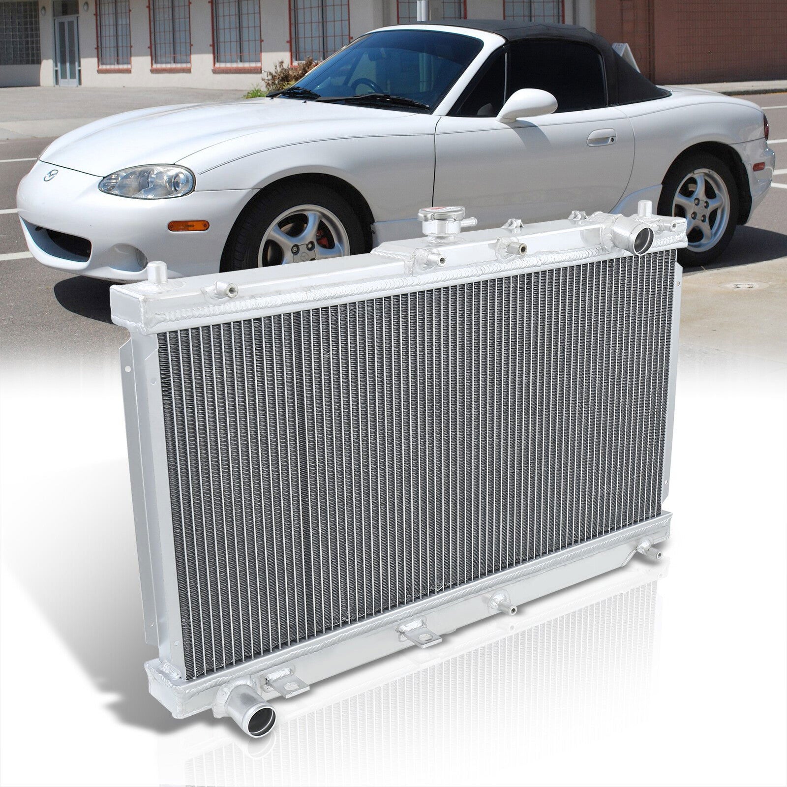 Mazda Miata MX5 1999-2005 Manual Transmission Aluminum Radiator - Parts Agent