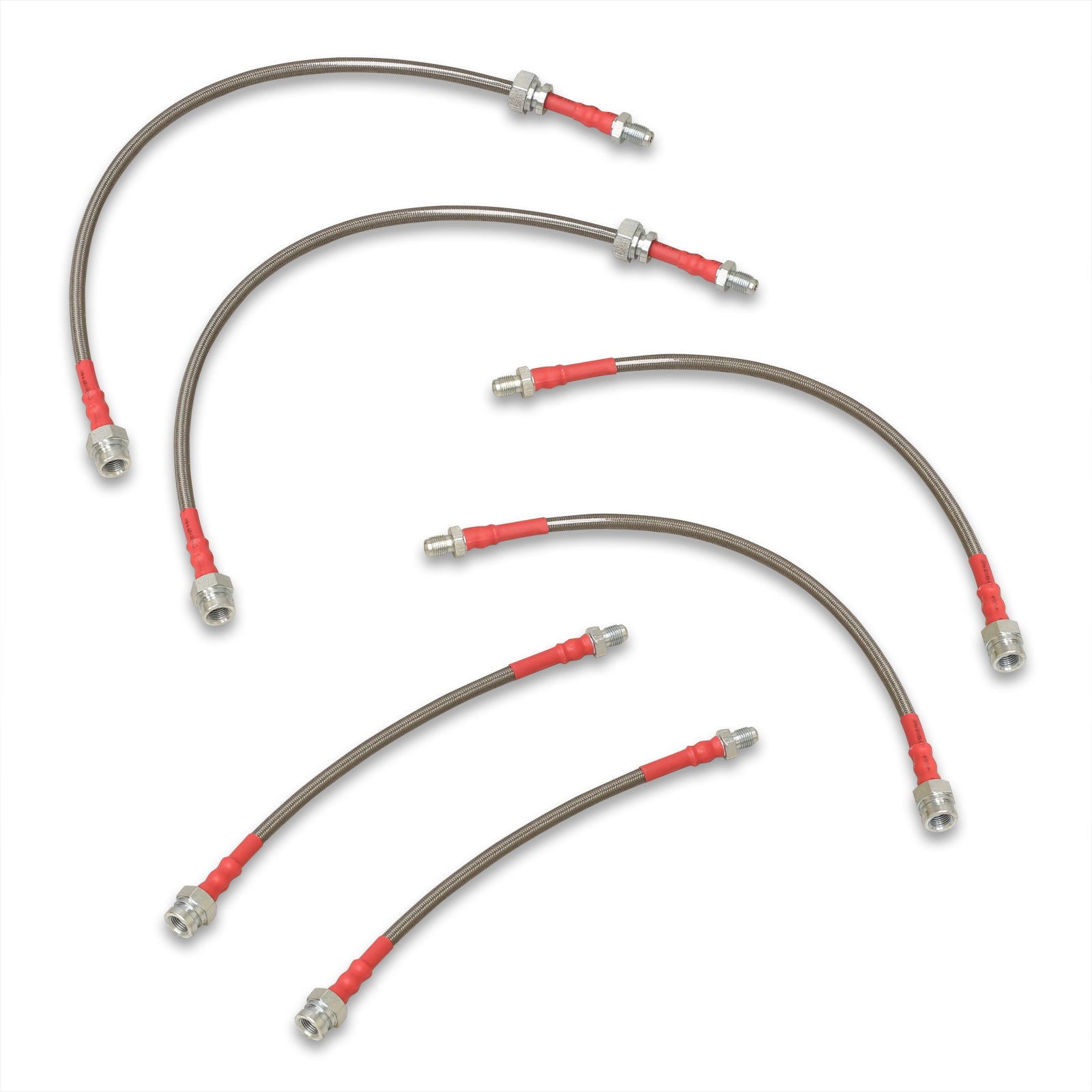 Mazda RX7 1984-1992 Stainless Steel Braided Oil Brake Lines Silver - Parts Agent