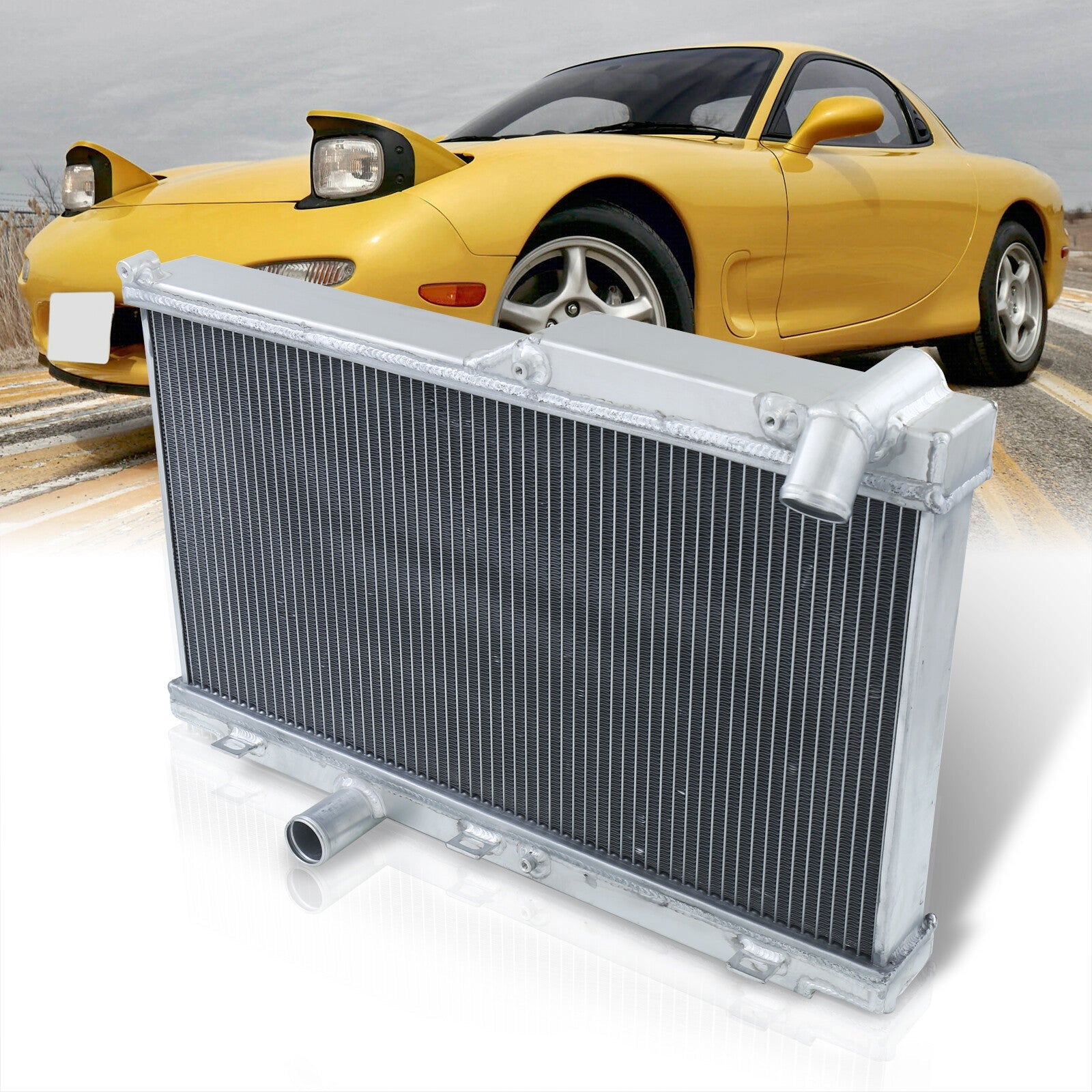 Mazda RX7 FD3S 1993-1997 Manual Transmission Aluminum Radiator - Parts Agent