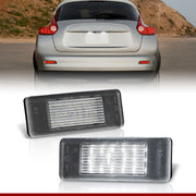 Mercedes Benz / Fiat / Infiniti / Lancia / Nissan / Toyota / Volkswagen White SMD LED License Plate Lights Clear Len - Parts Agent