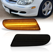 Mercedes Benz S-Class W220 2000-2006 Front Amber LED Side Marker Lights Smoke Len - Parts Agent
