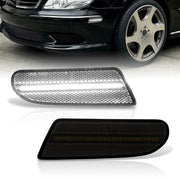 Mercedes Benz S-Class W220 2000-2006 Front White LED Side Marker Lights Smoke Len - Parts Agent