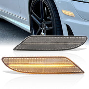 Mercedes Benz S-Class W221 S450 S550 S600 2008-2010 Front Amber LED Side Marker Lights Clear Len - Parts Agent