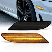 Mercedes Benz S-Class W221 S450 S550 S600 2008-2010 Front Amber LED Side Marker Lights Smoke Len - Parts Agent