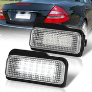 Mercedes Benz W203 W211 W219 R171 / Tesla Model S 2012-2015 White SMD LED License Plate Lights Clear Len - Parts Agent