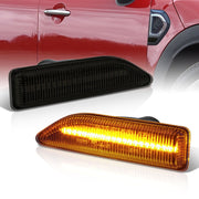 Mini Cooper Countryman F60 2017-2023 Front Amber LED Side Marker Lights Smoke Len - Parts Agent
