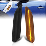 Mini Cooper Countryman R60 2011-2016 / Paceman R61 2013-2016 Front Amber Sequential LED Side Marker Lights Smoke Len - Parts Agent