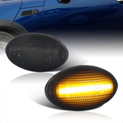 Mini Cooper Hatchback R50 R53 2002-2006 / Cooper Convertible R52 2004-2008 Front Amber LED Side Marker Lights Smoke Len - Parts Agent