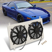 Mitsubishi 3000GT 1991-1999 / Dodge Stealth 1991-1999 M/T Aluminum Radiator Dual Fan Shroud - Parts Agent