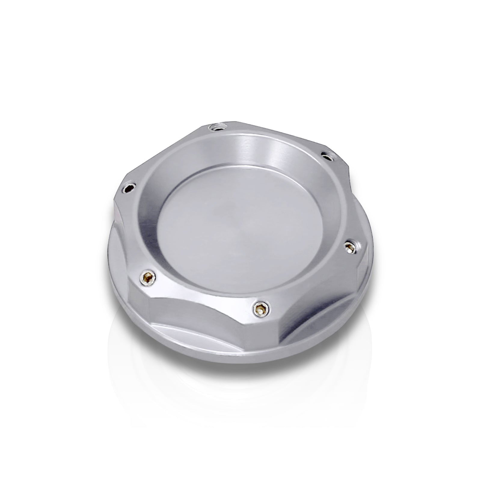 Mitsubishi Aluminum Round Circle Hole Style Oil Cap Gunmetal - Parts Agent