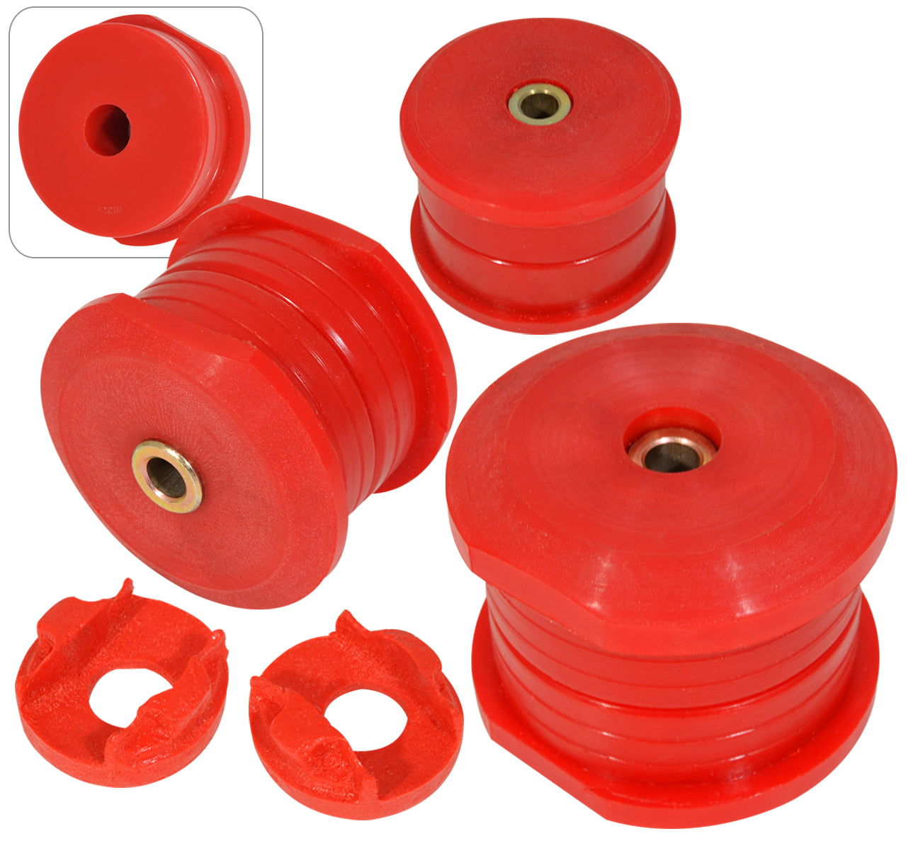 Mitsubishi Eclipse 1990-1994 / Eagle Talon 1990-1994 Polyurethane Engine Motor Mount Insert Red - Parts Agent
