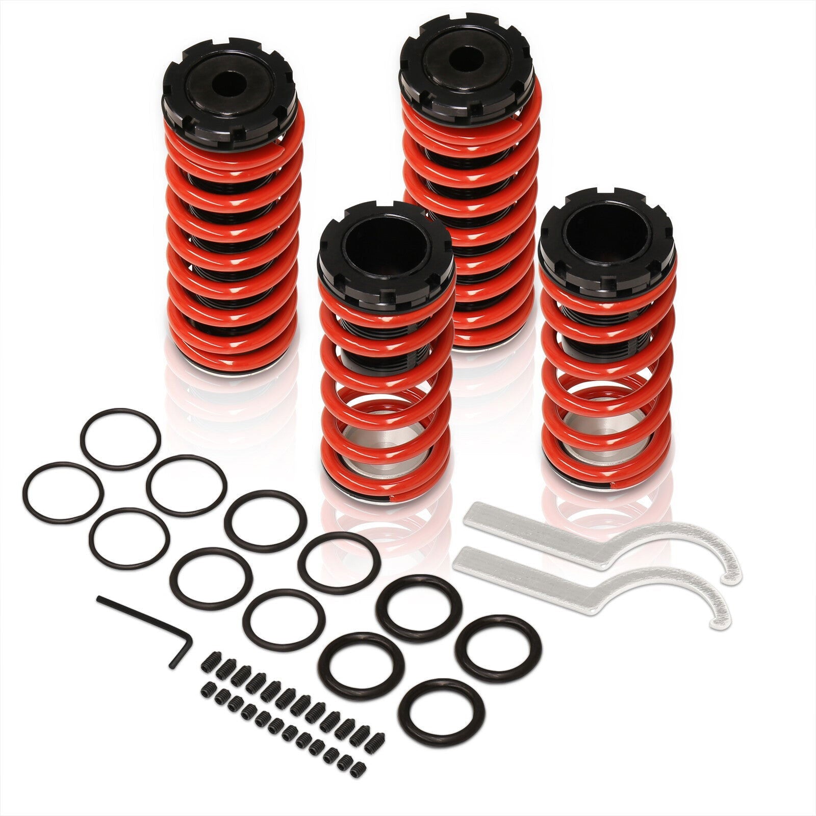 Mitsubishi Eclipse 2000-2005 Coilover Sleeves Kit Red - Parts Agent