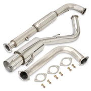 Mitsubishi Eclipse GST Turbo 1995-1999 N1 Style Stainless Steel Catback Exhaust System (Piping: 2.5