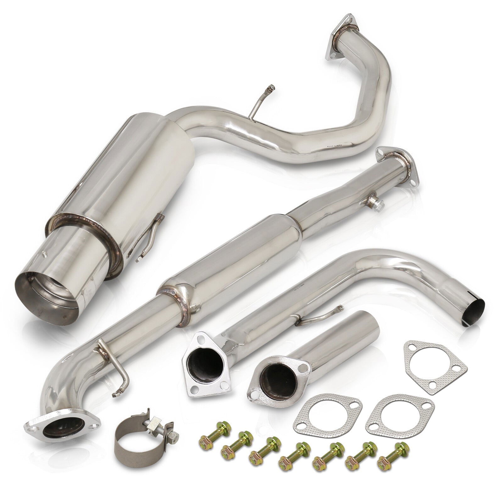 Mitsubishi Eclipse GS RS I4 2000-2005 N1 Style Stainless Steel Catback Exhaust System (Piping: 2.25" / 58mm | Tip: 4.5") - Parts Agent