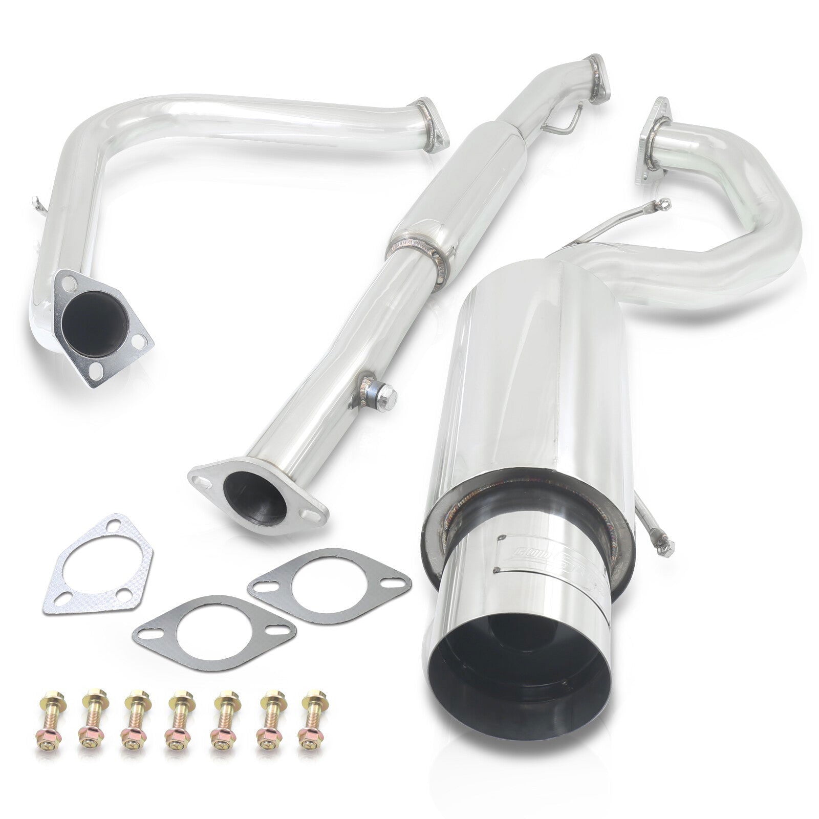 Mitsubishi Eclipse GS RS Non-Turbo 1995-1999 / Eagle Talon Non-Turbo 1995-1998 N1 Style Stainless Steel Catback Exhaust System (Piping: 2.5" / 65mm | Tip: 4.5") - Parts Agent