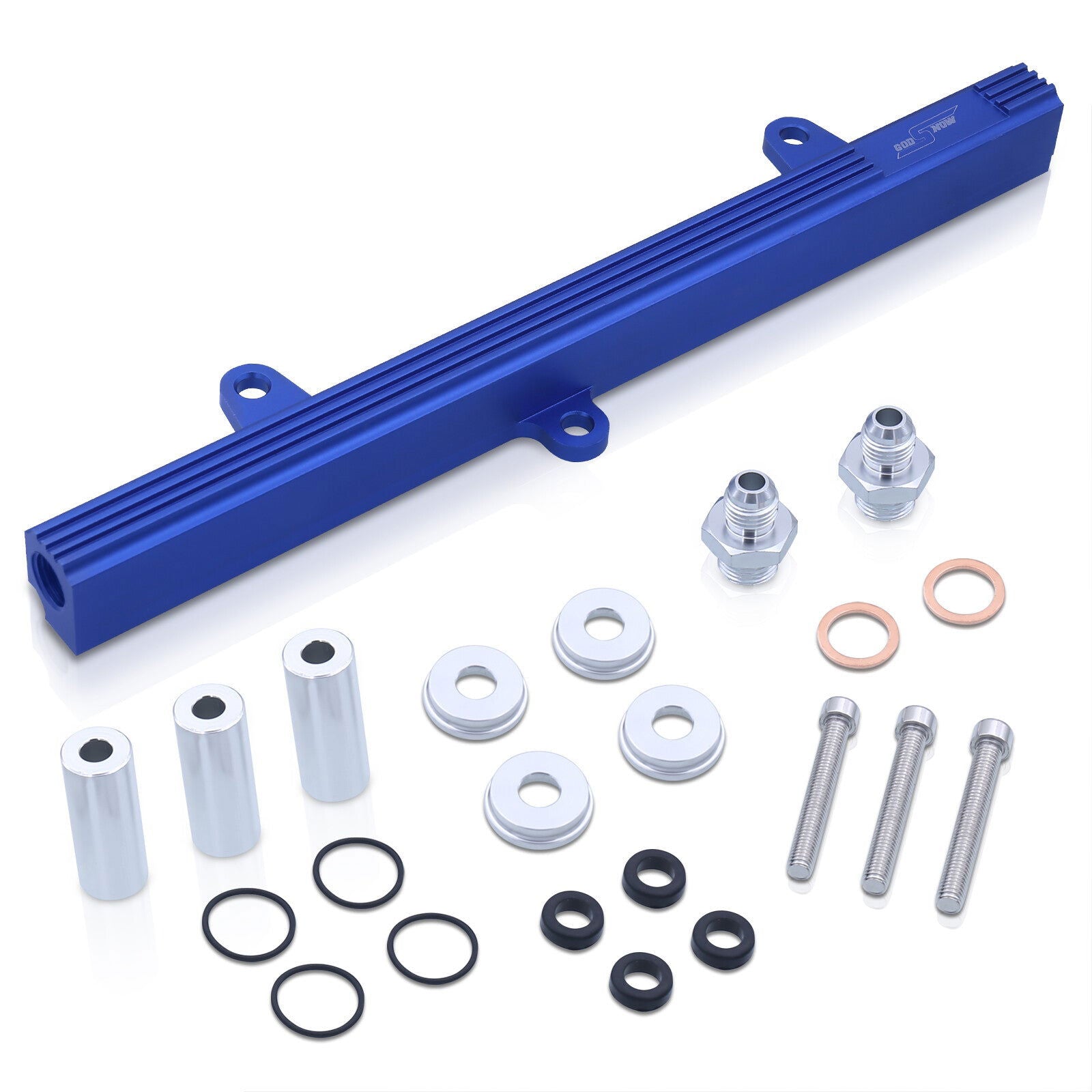 Mitsubishi Evo 4-9 / Eclipse 1995-1999 4G63 Turbo Fuel Injector Rail Blue - Parts Agent