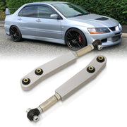 Mitsubishi Lancer EVO VII VIII IX 2003-2007 Rear Lower Adjustable Camber Kit Control Arms Silver - Parts Agent