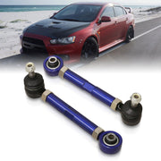 Mitsubishi Lancer EVO X 2008-2015 Rear Lower Adjustable Toe Control Arms Blue - Parts Agent