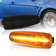 Mitsubishi Lancer X 2008-2017 / Lancer Sportback 2008-2019 / Outlander 2007-2013 / Mirage 2014-2020 Front Amber Sequential LED Side Marker Lights Smoke Len - Parts Agent