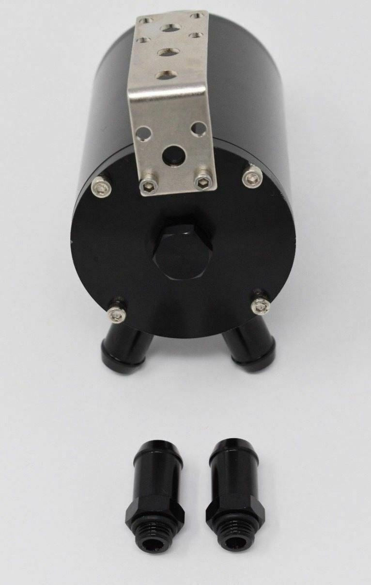 Motor K Aluminum Oil Catch Can Reservoir Tank With Breather Filter Baffled USA - Parts Agent