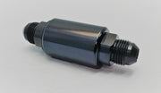 Motor K Swap AN8 100 Micron Black Aluminum Inline Fuel Filter Petrol Universal - Parts Agent