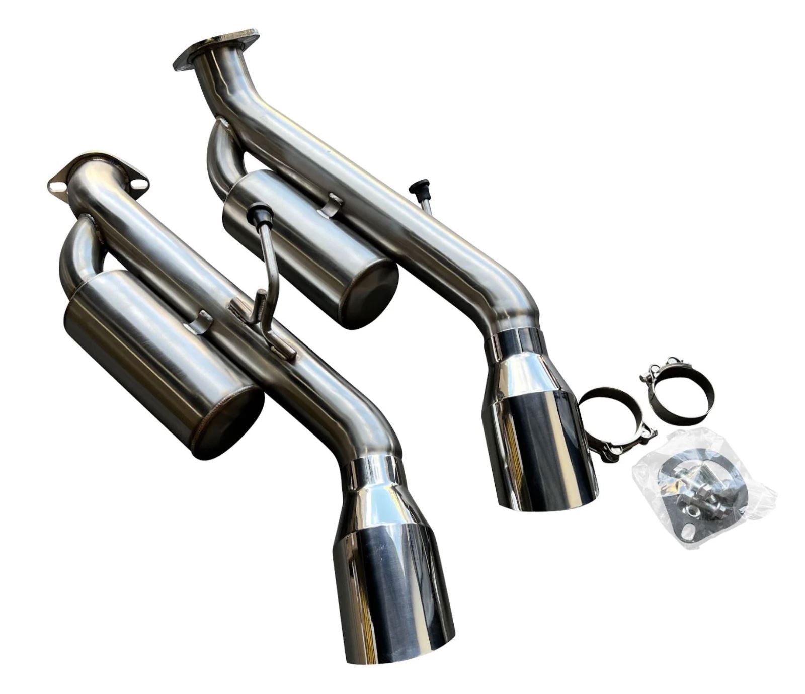 Muffler Axle Back Delete Exhaust For Infiniti Q50 (2014-2021) 2.5" Helmholtz Resonated - Parts Agent