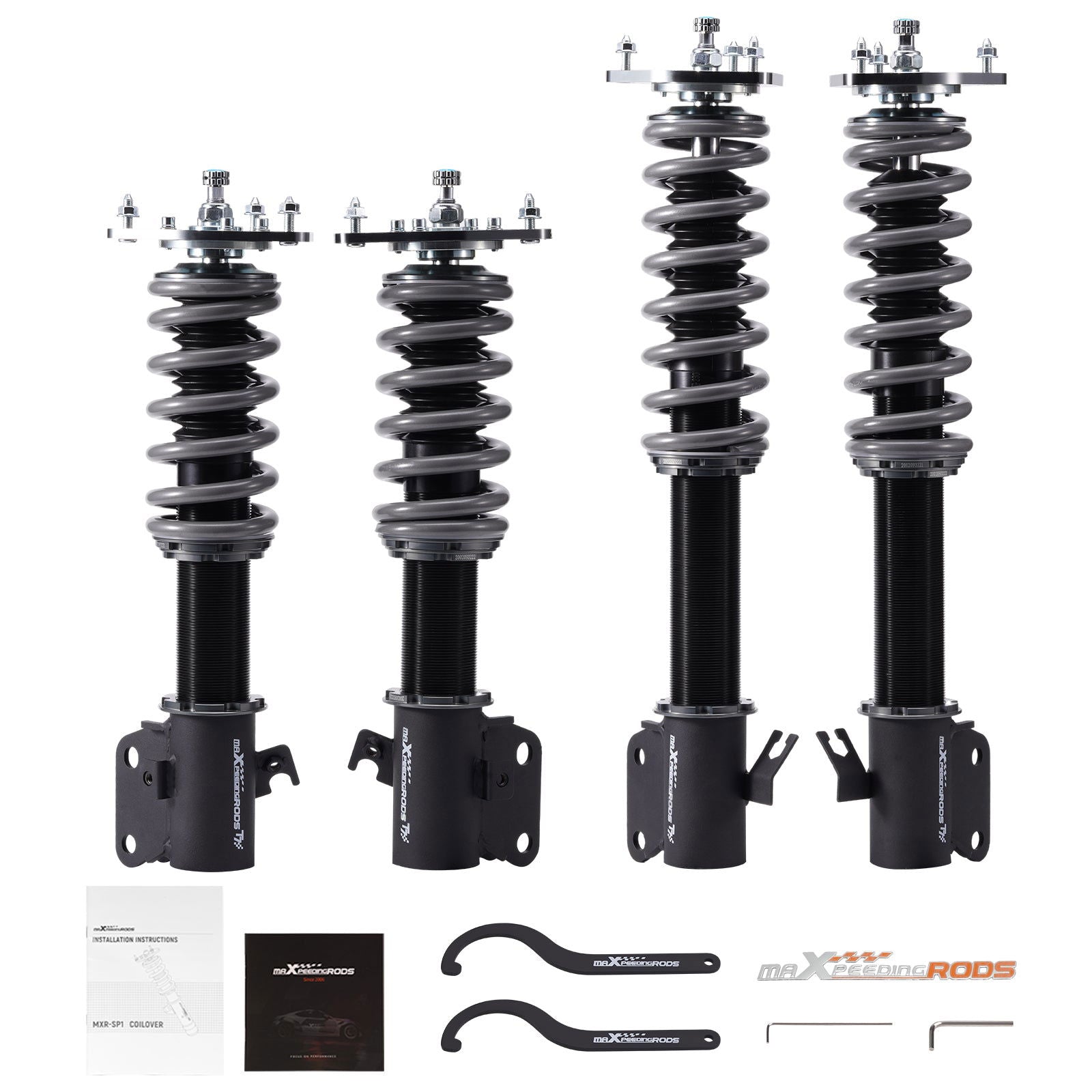 New COT7 Coilovers Struts Shocks Kits Impreza WRX GDA 02-07 lowering kit - Parts Agent