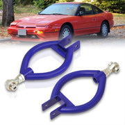 Nissan 240SX S13 1989-1994 / 300ZX Z32 1990-1996 Rear Upper Adjustable Camber Kit Control Arms Blue - Parts Agent