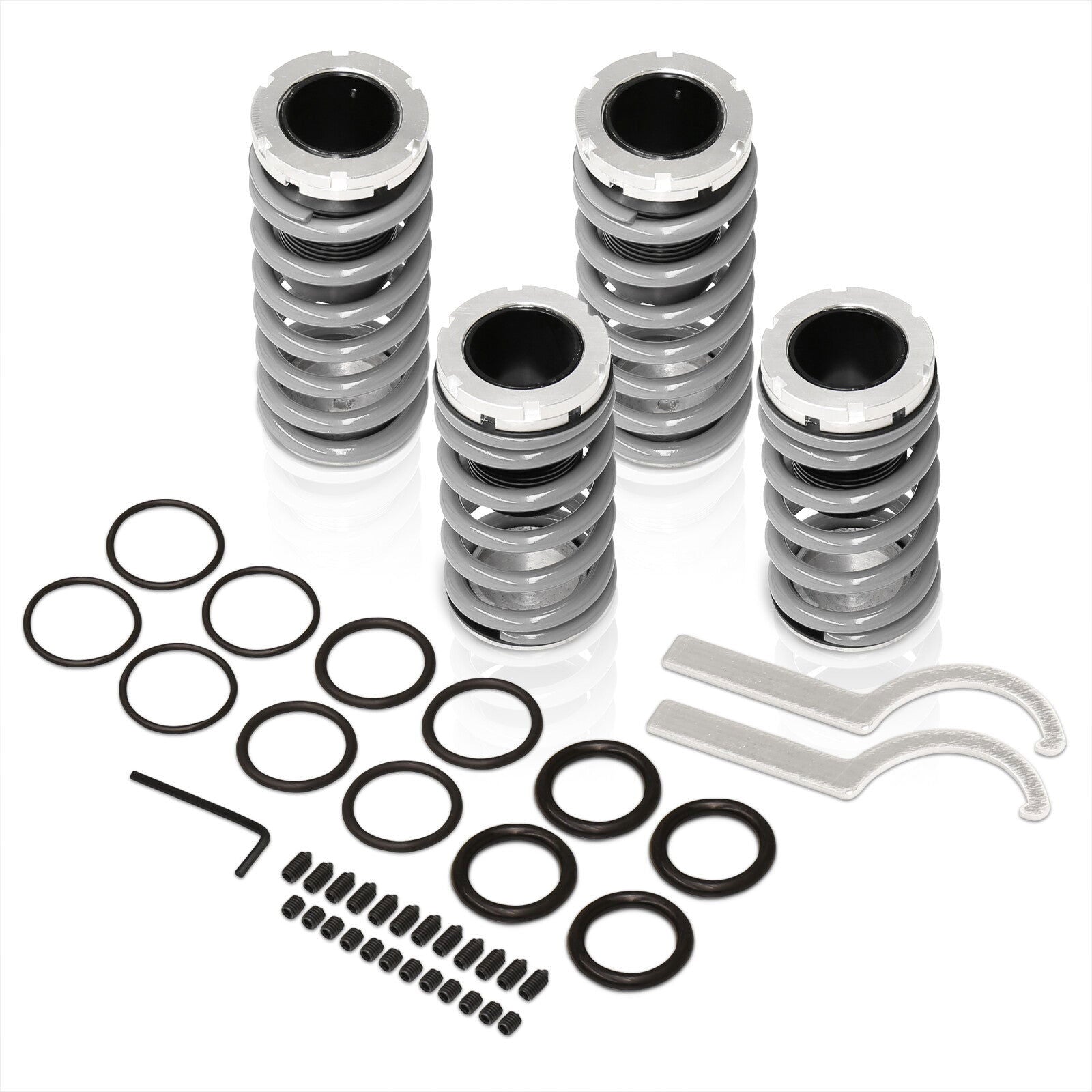 Nissan 240SX S13 1989-1994 Coilover Sleeves Kit Silver - Parts Agent