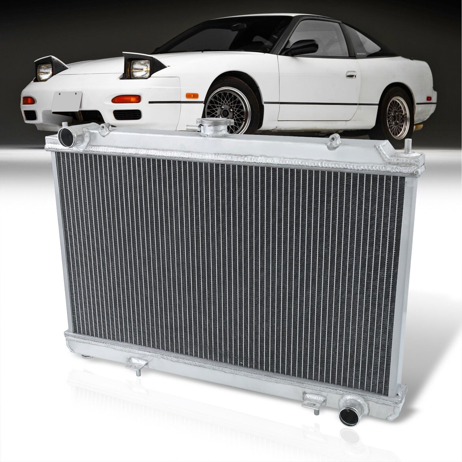 Nissan 240SX S13 1989-1994 SR20DET Manual Transmission Aluminum Radiator - Parts Agent