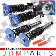 Nissan 240SX S14 1995-1998 Full Adjustable Coilover Dampers Blue - Parts Agent