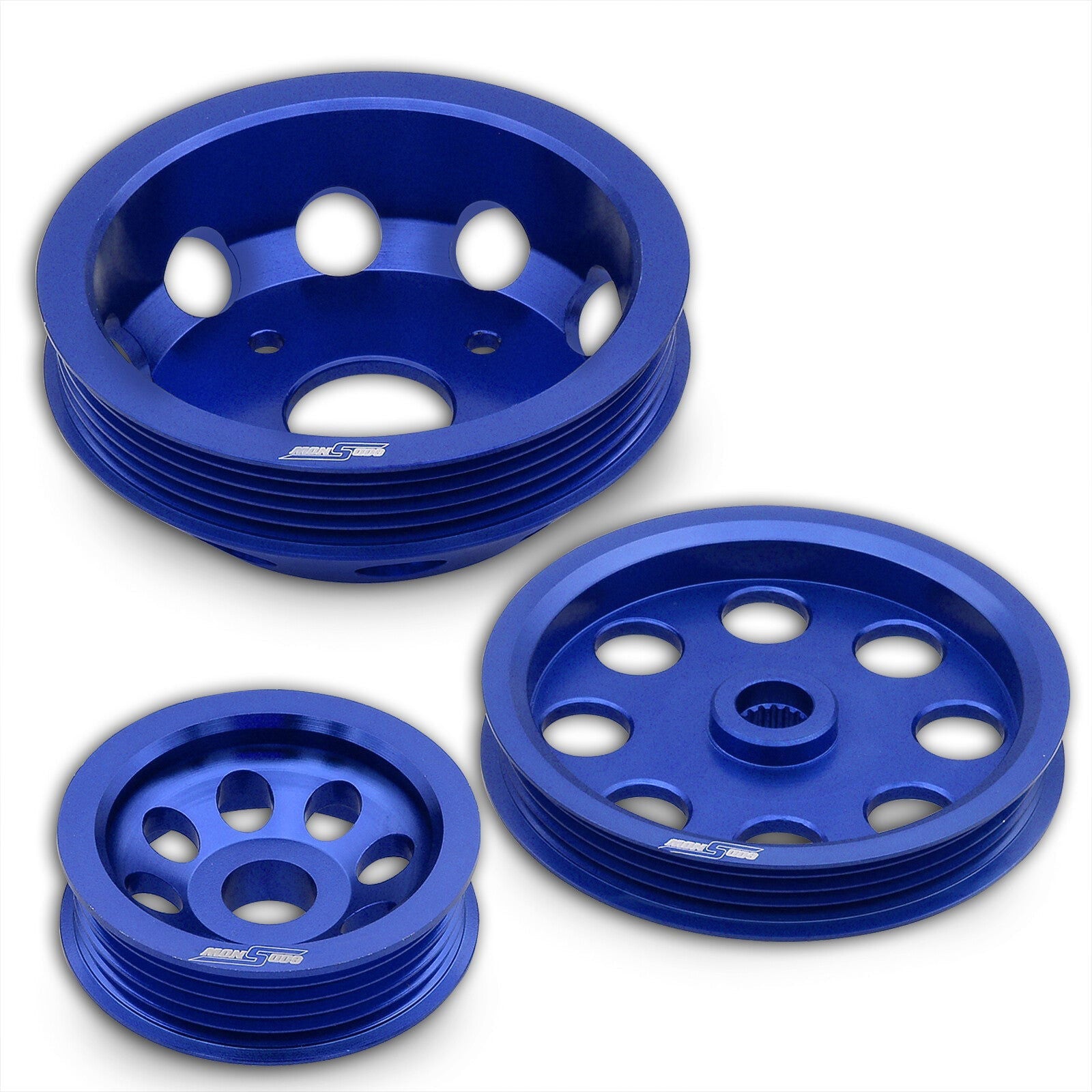 Nissan 240SX S14 S15 SR20 Underdrive Crank Pulley Blue - Parts Agent