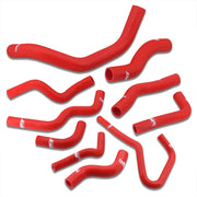 Nissan 240SX SR20DET 1989-1998 Silicone Radiator Hoses Set Red - Parts Agent