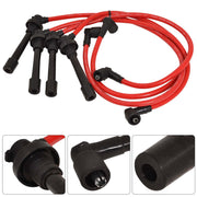 Nissan 240sx 95-98 S14 KA24 Spark Plug Wires Red - Parts Agent